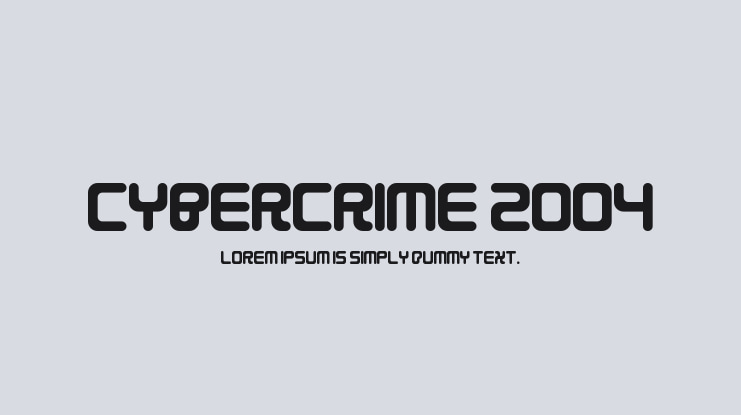 Cybercrime 2004 Font