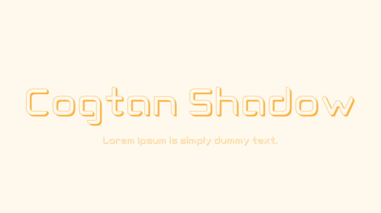Cogtan Shadow Font
