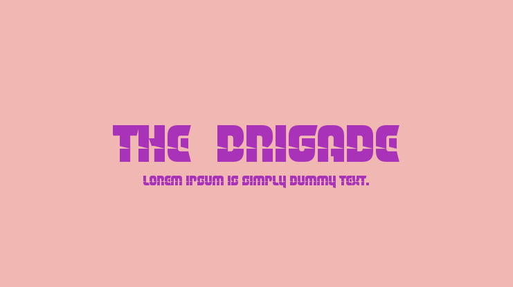 The  Brigade Font