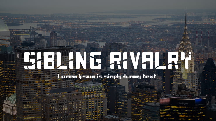 SIBLING RIVALRY Font