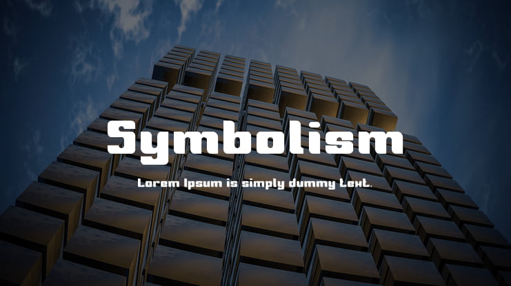 Symbolism Font