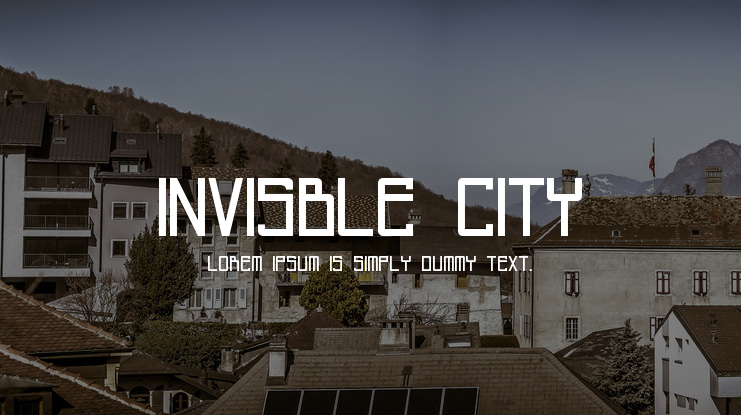 Invisble city Font