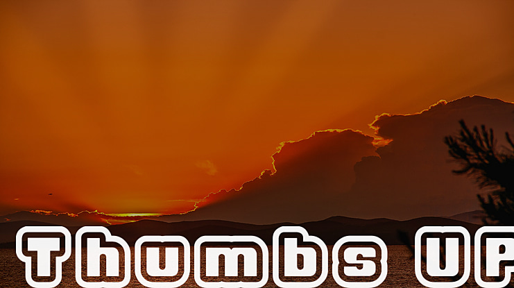 Thumbs UP Font