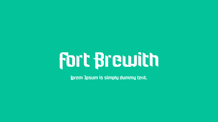 Fort Brewith Font