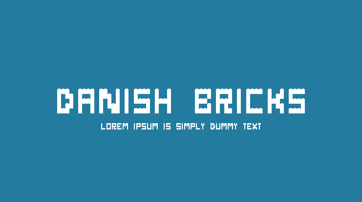 Danish Bricks Font