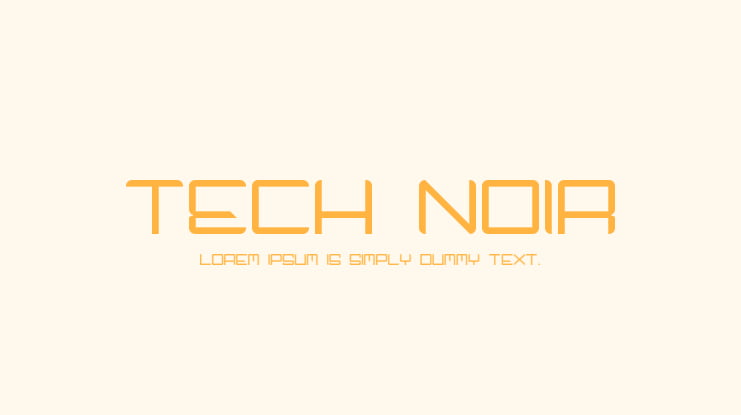 Tech Noir Font