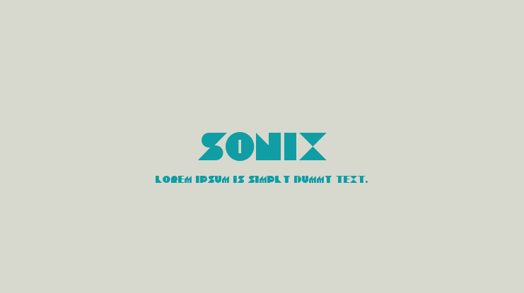 Sonix Font