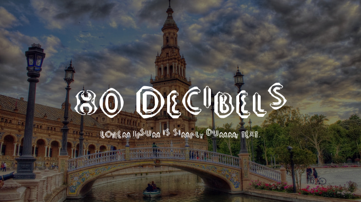 80 Decibels Font