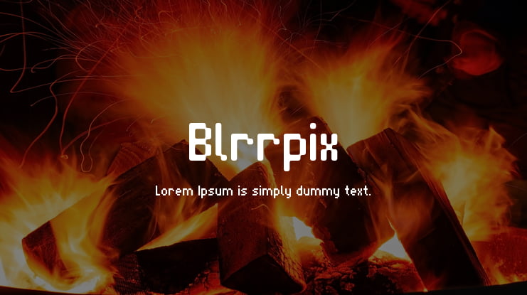 Blrrpix Font