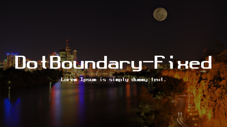 DotBoundary-Fixed Font Family