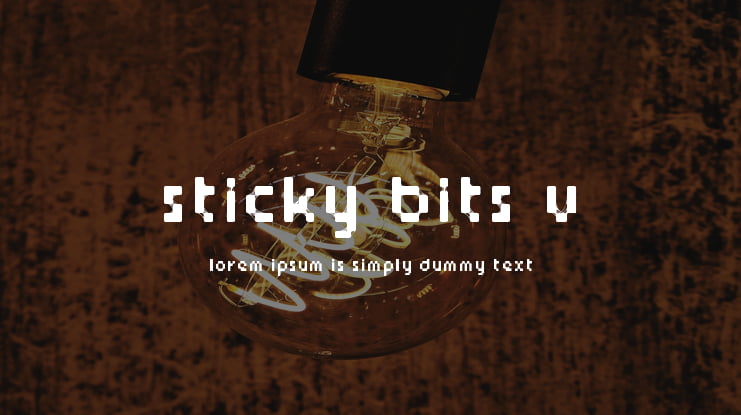 Sticky bits v2 Font