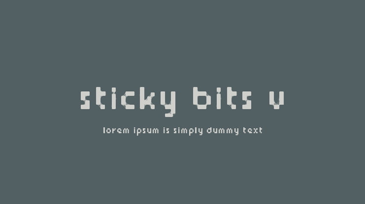 Sticky bits v2 Font
