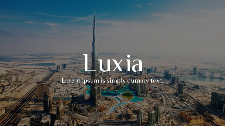 Luxia Font Family