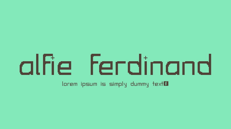 Alfie Ferdinand Font
