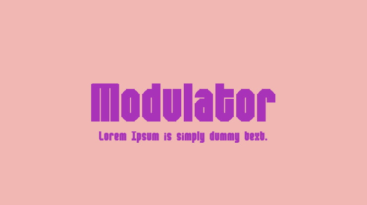 Modulator Font