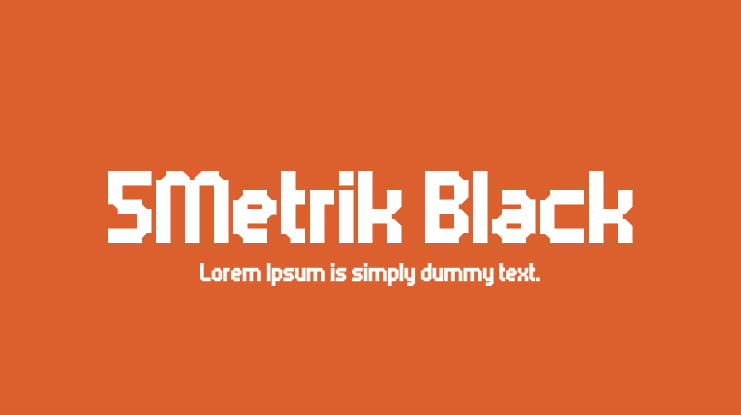5Metrik Black Font Family