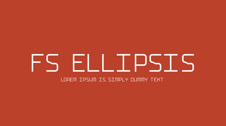 FS Ellipsis Font