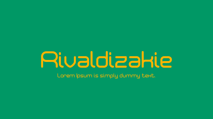 Rivaldizakie Font Family