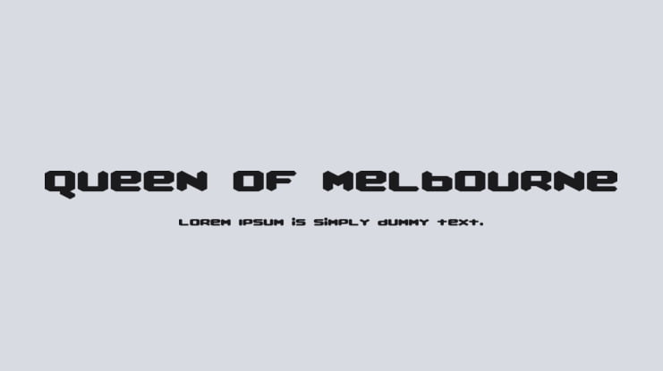 Queen of Melbourne Font