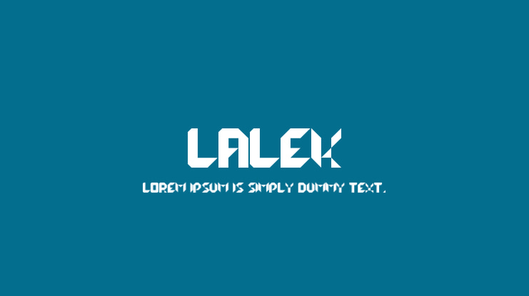 lalek Font Family
