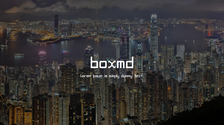 boxmd Font
