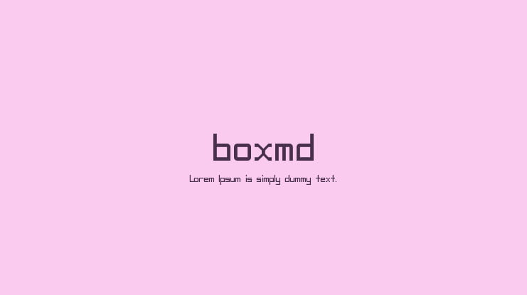 boxmd Font
