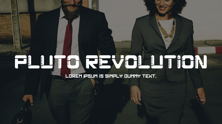 Pluto Revolution Font