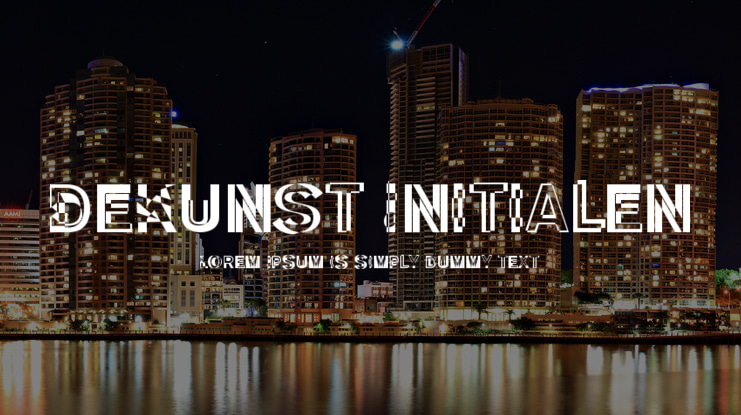 DeKunst Initialen Font
