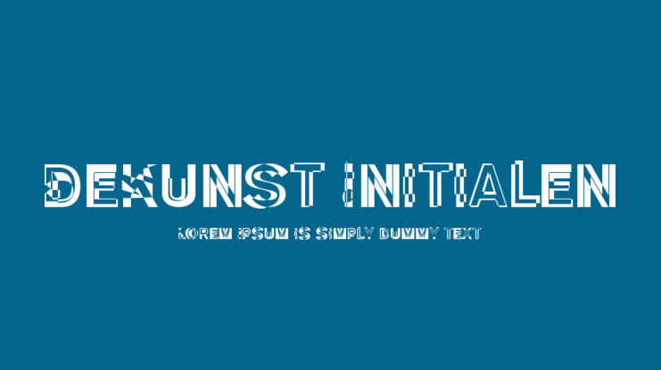 DeKunst Initialen Font