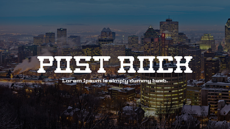 POST ROCK Font Family