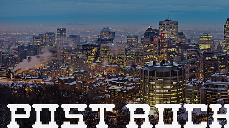 POST ROCK Font Family