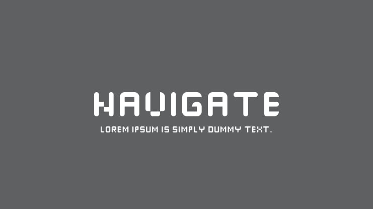 navigate Font