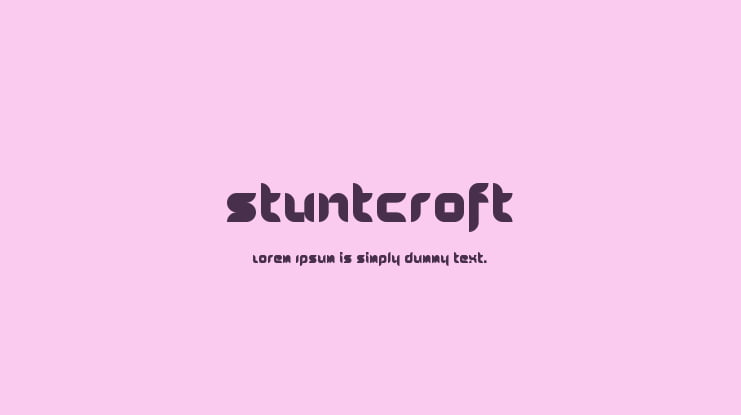 Stuntcroft Font