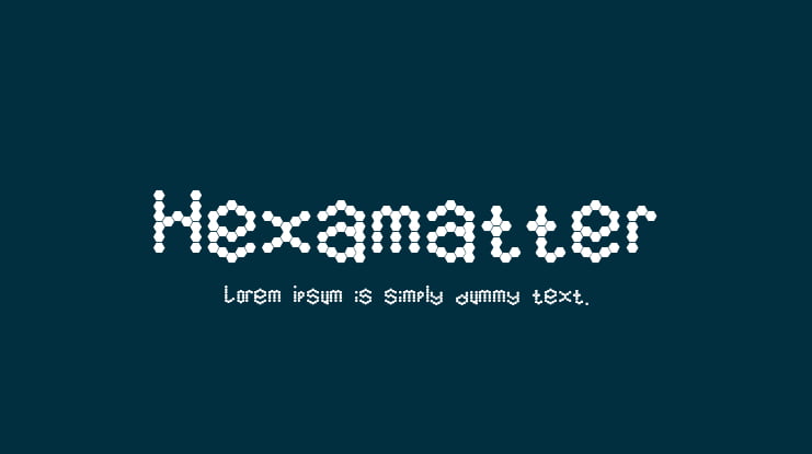 Hexamatter Font