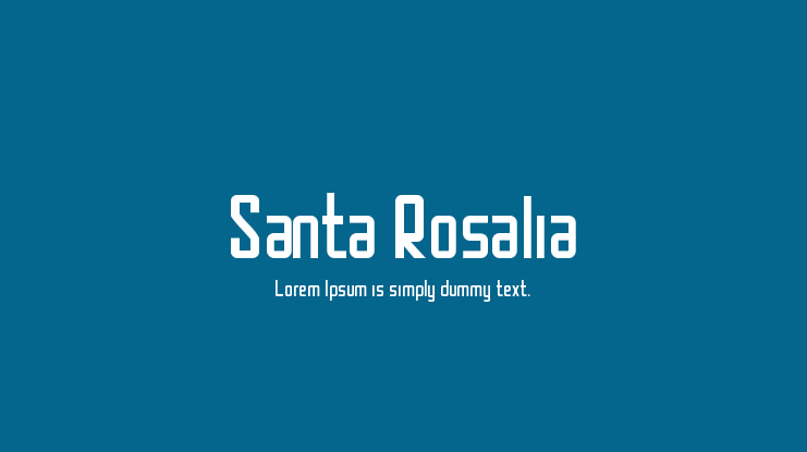 Santa Rosalia Font