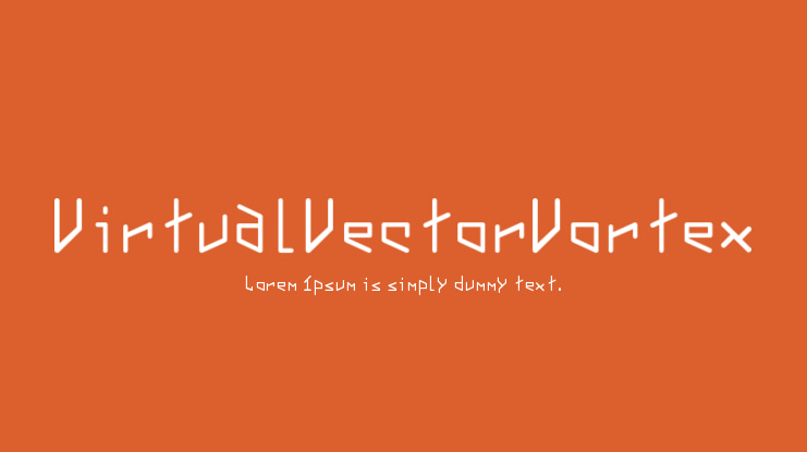 VirtualVectorVortex Font