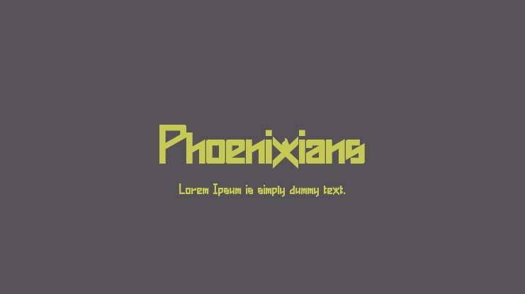 Phoenixians Font Family