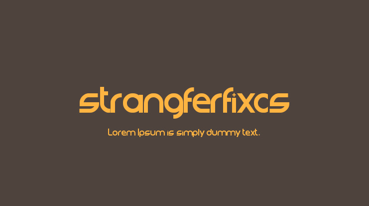 strangferfixcs Font
