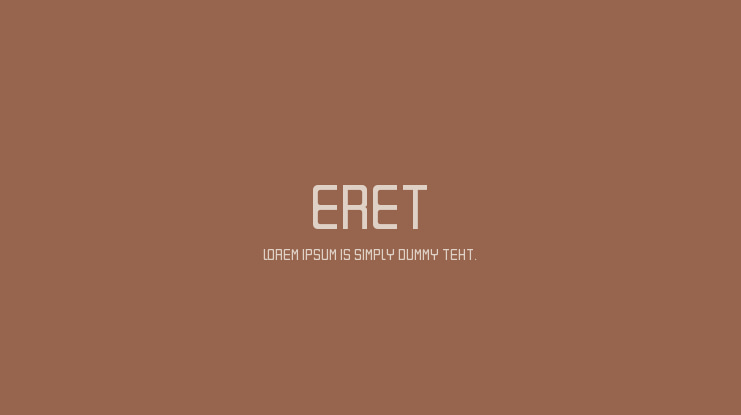 Eret Font