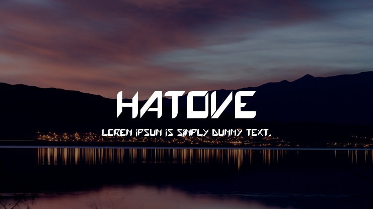 Hatove Font