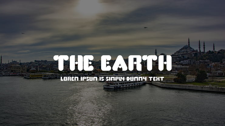 the earth Font