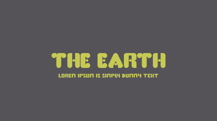 the earth Font