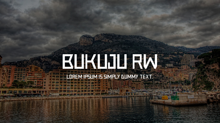 Bukuju RW Font