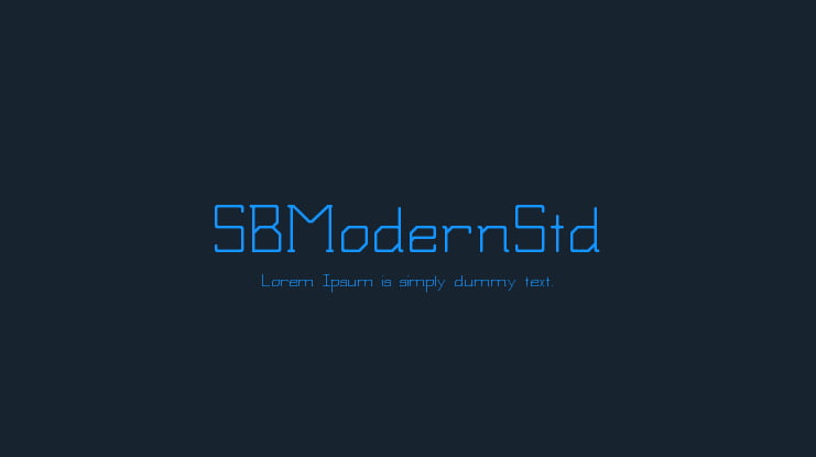 SBModernStd Font Family