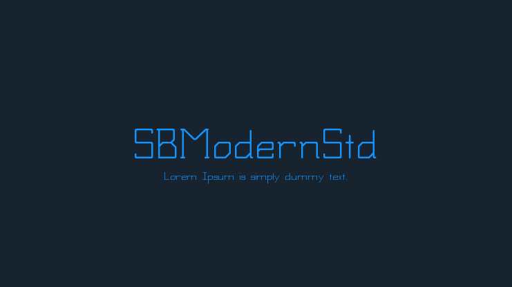 SBModernStd Font Family