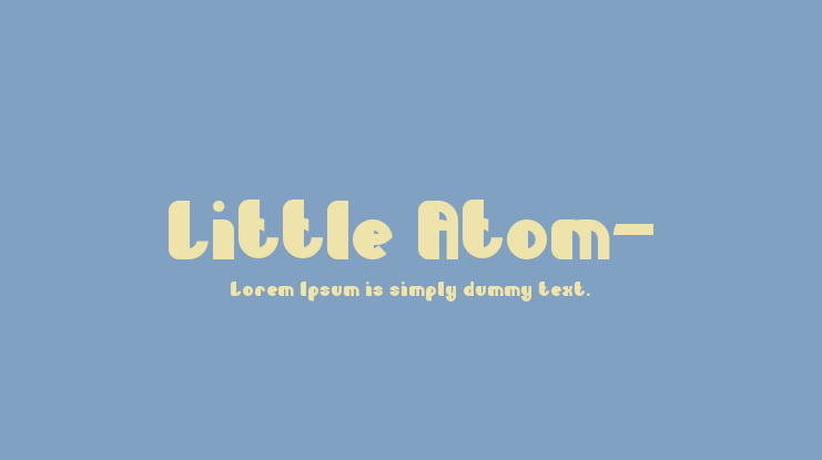 Little Atom- Font Family