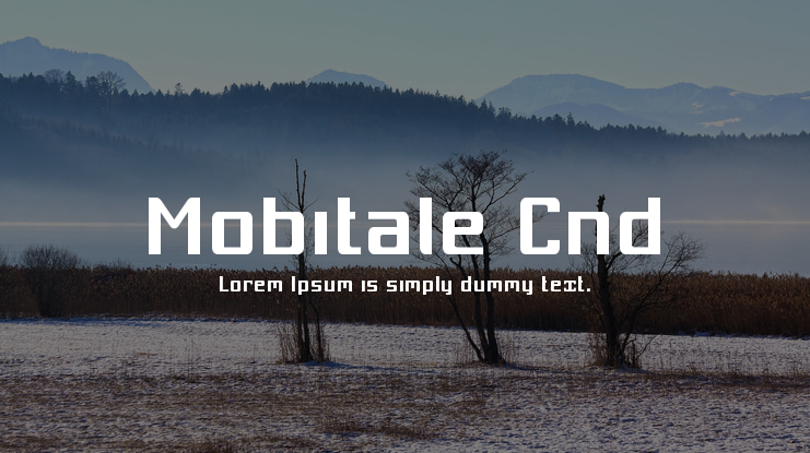 Mobitale Cnd Font Family