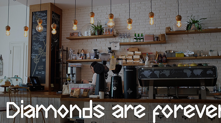 Diamonds are forever Font