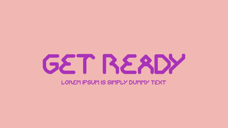 GET READY Font