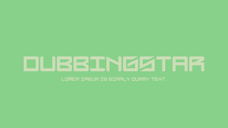 DubbingStar Font
